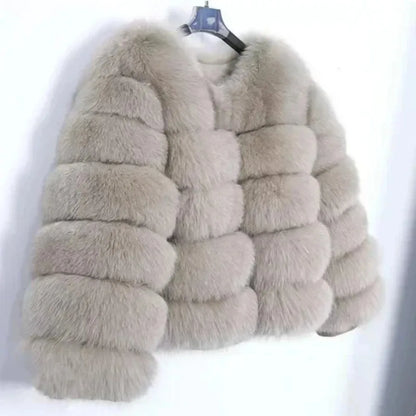Exklusiv Fuskpälsjacka för Dam